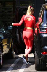 HAILEY BIEBER Leaves Gym in Hollywood 02/24/2020