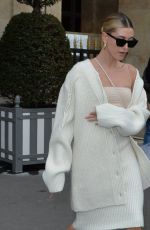 HAILEY BIEBER Leaves Her Hotel in Paris 02/27/2020