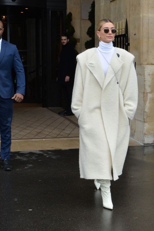 HAILEY BIEBER Leaves Her Hotel in Paris 02/27/2020