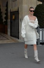 HAILEY BIEBER Leaves Her Hotel in Paris 02/27/2020