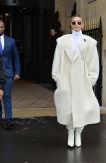 HAILEY BIEBER Leaves Her Hotel in Paris 02/27/2020