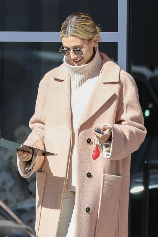 HAILEY BIEBER Out for Coffee in Los Angeles 02/04/2020