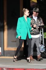HAILEY BIEBER Out with Her Dad in Hollywood 02/11/2020