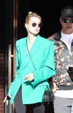 HAILEY BIEBER Out with Her Dad in Hollywood 02/11/2020