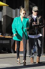 HAILEY BIEBER Out with Her Dad in Hollywood 02/11/2020