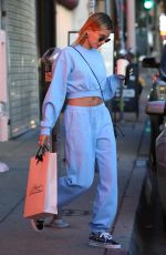 HAILEY BIEBER Shopping at Agen Provocateur in Hollywood 02/12/2020