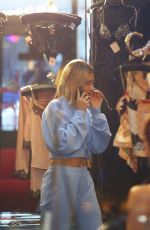 HAILEY BIEBER Shopping at Agen Provocateur in Hollywood 02/12/2020