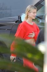 HAILEY BIEBER Visiting a Friend in Los Angeles 02/13/2020