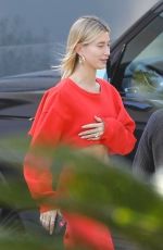 HAILEY BIEBER Visiting a Friend in Los Angeles 02/13/2020