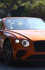HEIDI KLUM and Tom Kaulitz Driving Out in Their Bentleyt Convertible 02/16/2020
