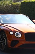 HEIDI KLUM and Tom Kaulitz Driving Out in Their Bentleyt Convertible 02/16/2020