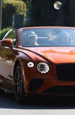 HEIDI KLUM and Tom Kaulitz Driving Out in Their Bentleyt Convertible 02/16/2020