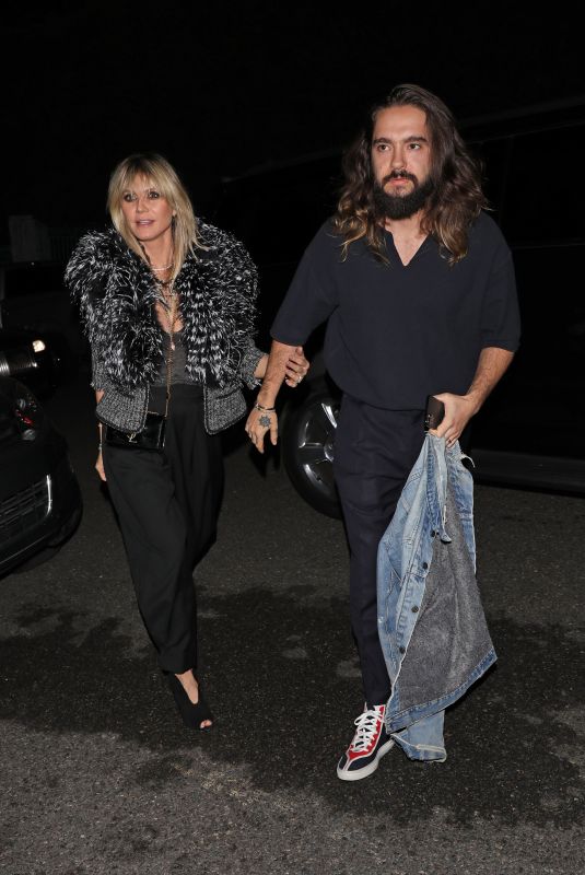HEIDI KLUM and Tom Kaulitz Leaves Paris Hilton’s 39th Birthday Party in Los Angeles 02/21/2020
