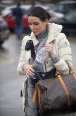 HELEN FLANAGAN Arrives at Preston FC Stadium 02/23/2020