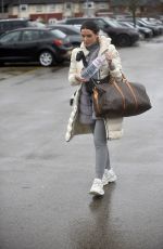 HELEN FLANAGAN Arrives at Preston FC Stadium 02/23/2020