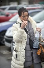 HELEN FLANAGAN Arrives at Preston FC Stadium 02/23/2020