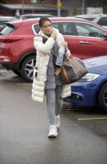 HELEN FLANAGAN Arrives at Preston FC Stadium 02/23/2020