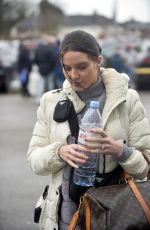 HELEN FLANAGAN Arrives at Preston FC Stadium 02/23/2020