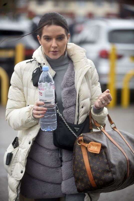 HELEN FLANAGAN Arrives at Preston FC Stadium 02/23/2020