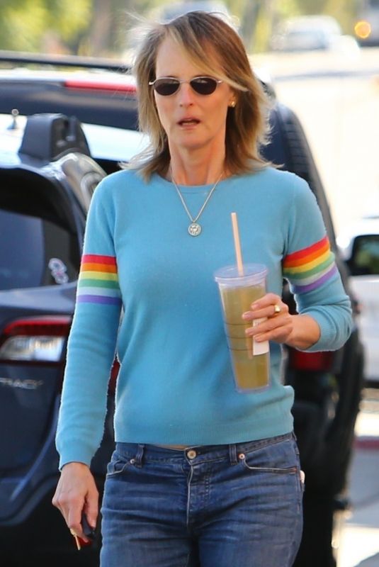 HELEN HUNT Out and About in Brentwood 01/31/2020