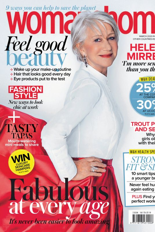 HELEN MIRREN in Woman & Home Magazine, South Africa March 2020