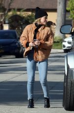 HILARY DUFF Arrives at a Friend