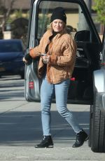 HILARY DUFF Arrives at a Friend