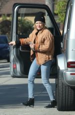 HILARY DUFF Arrives at a Friend