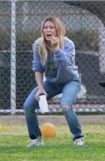 HILARY DUFF at Her Son