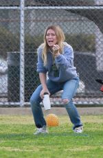 HILARY DUFF at Her Son