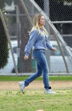 HILARY DUFF at Her Son