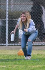 HILARY DUFF at Her Son