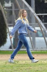 HILARY DUFF at Her Son