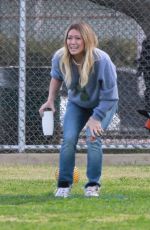 HILARY DUFF at Her Son