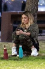 HILARY DUFF at Her Sons Football Game in Los Angeles 02/18/2020