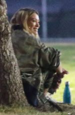 HILARY DUFF at Her Sons Football Game in Los Angeles 02/18/2020