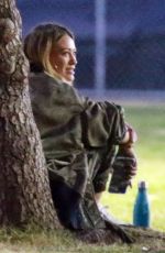 HILARY DUFF at Her Sons Football Game in Los Angeles 02/18/2020