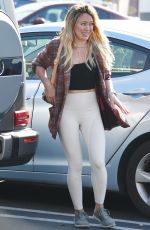 HILARY DUFF Buys Red Wine in Beverly Hills 02/14/2020