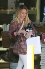 HILARY DUFF Buys Red Wine in Beverly Hills 02/14/2020