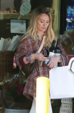 HILARY DUFF Buys Red Wine in Beverly Hills 02/14/2020