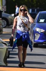 HILARY DUFF Heading to a Gym in Studio City 02/11/2020