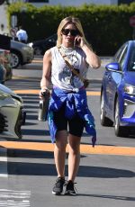 HILARY DUFF Heading to a Gym in Studio City 02/11/2020