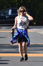 HILARY DUFF Heading to a Gym in Studio City 02/11/2020