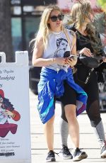 HILARY DUFF Heading to a Gym in Studio City 02/11/2020