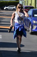 HILARY DUFF Heading to a Gym in Studio City 02/11/2020