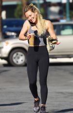 HILARY DUFF Leaves Pilates Workout in Sherman Oaks 02/16/2020
