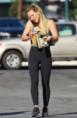 HILARY DUFF Leaves Pilates Workout in Sherman Oaks 02/16/2020