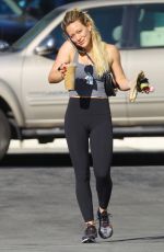 HILARY DUFF Leaves Pilates Workout in Sherman Oaks 02/16/2020