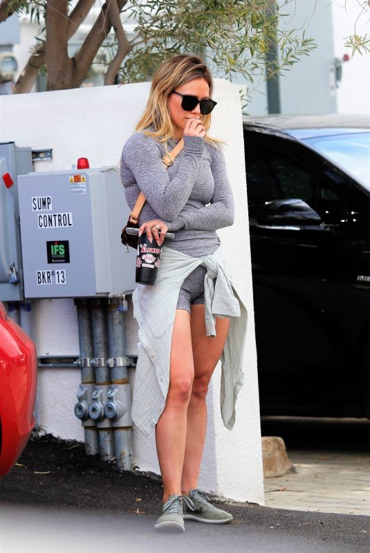 HILARY DUFF Leaves Yoga Class in Beverly Hills 02/28/2020