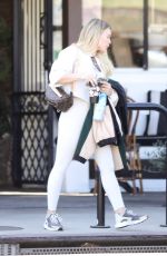 HILARY DUFF Out and About in Los Angeles 02/07/2020